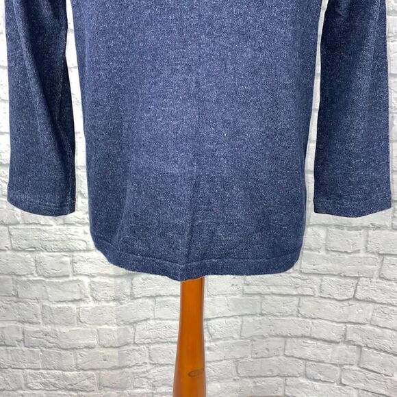 Age of wisdom quarter zip pullover lightweight men’s navy blue - Picture 3 of 11
